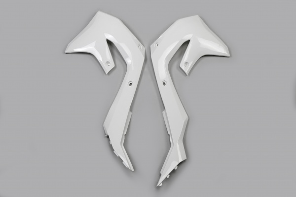 Radiator Covers white for Kawasaki KX 250 F - KX 450 F - KX 250 X - KX 450 XC - KX 300 - KX 450 X